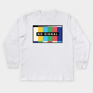 No signal test signal pattern Kids Long Sleeve T-Shirt